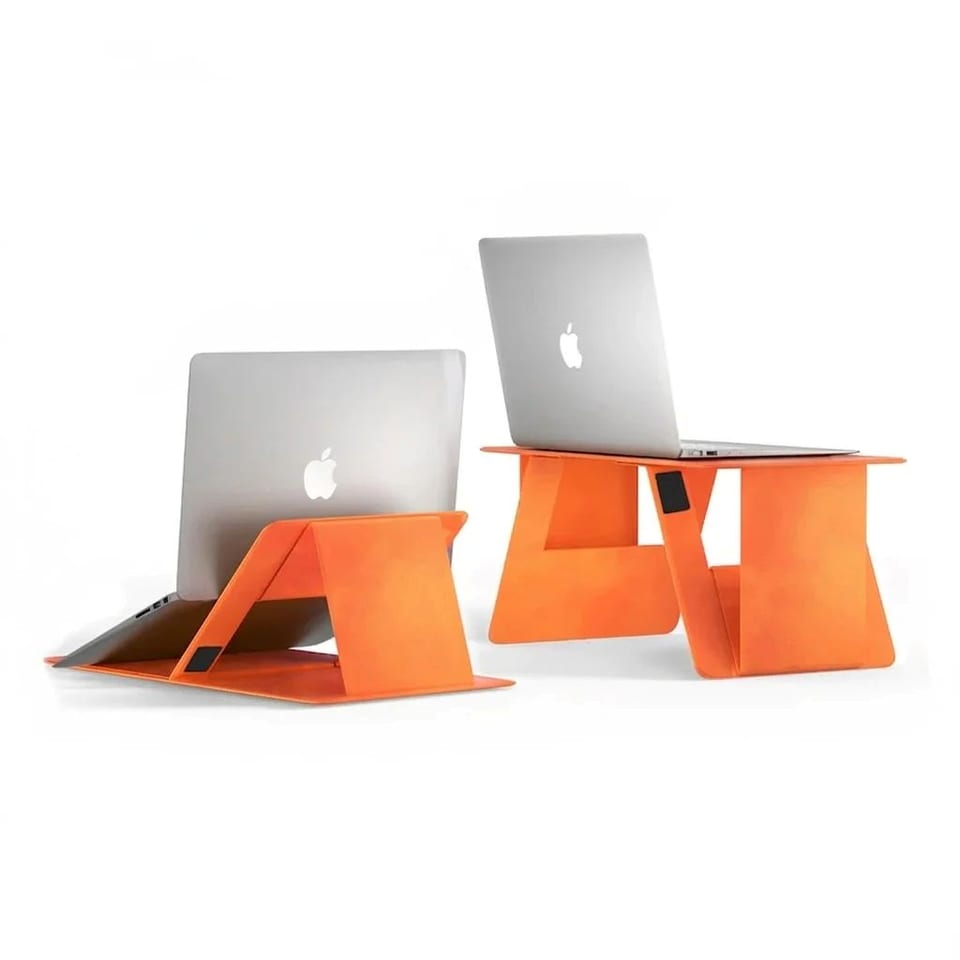 foldable desk portable orange